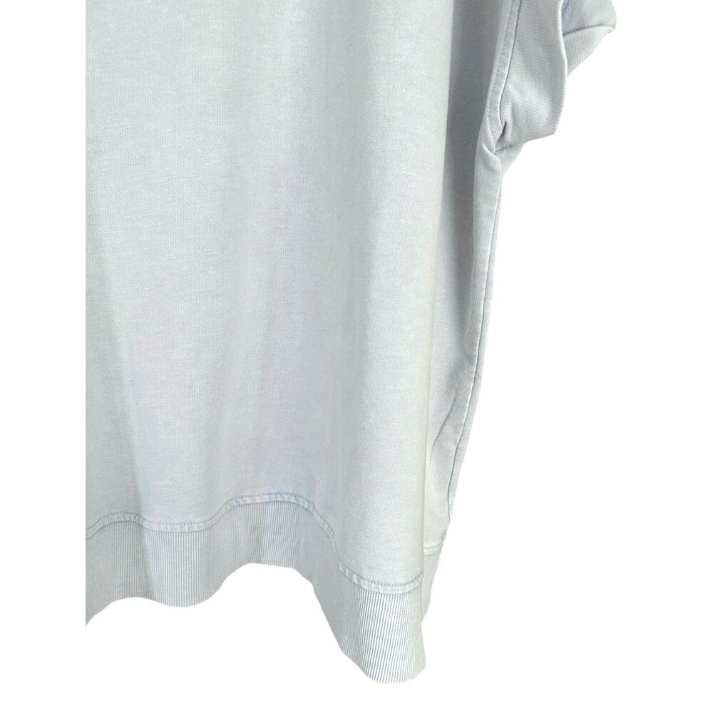 Jane & Delancey Women's Garment Dye Top Short Eyelet Sleeve Plus Size 3X Blue - Picture 5 of 8